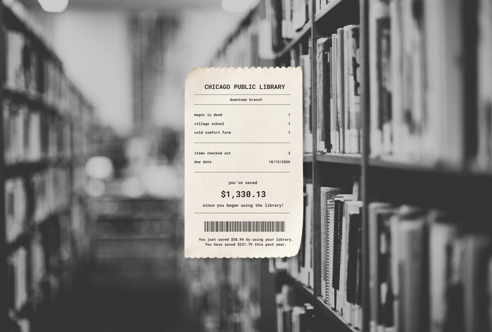 Library Savings