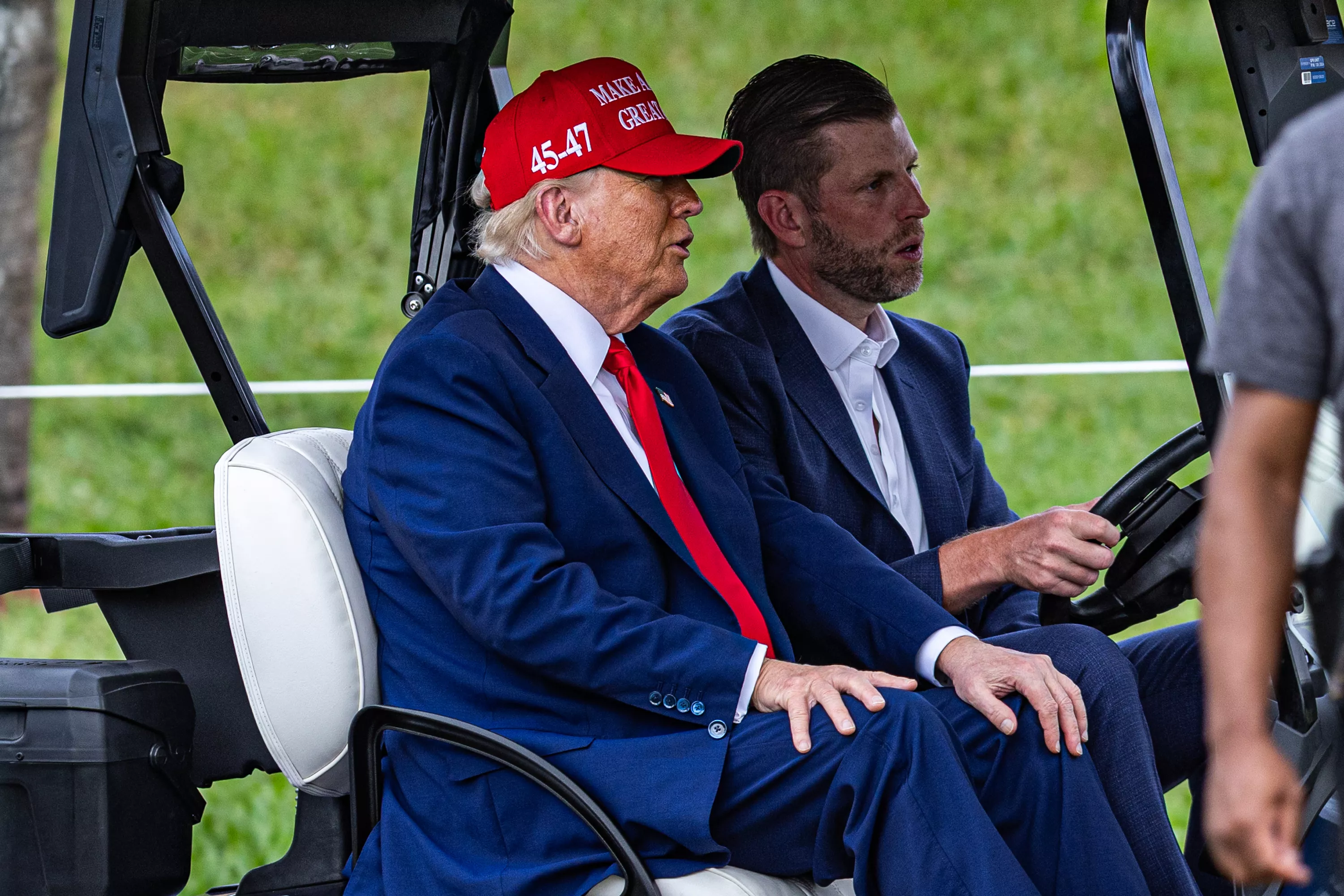 Trump Golfing as stock market burns